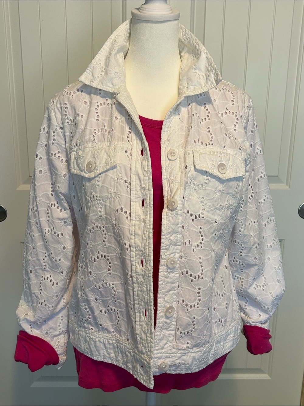 Appleseed's White Embroidered Jacket